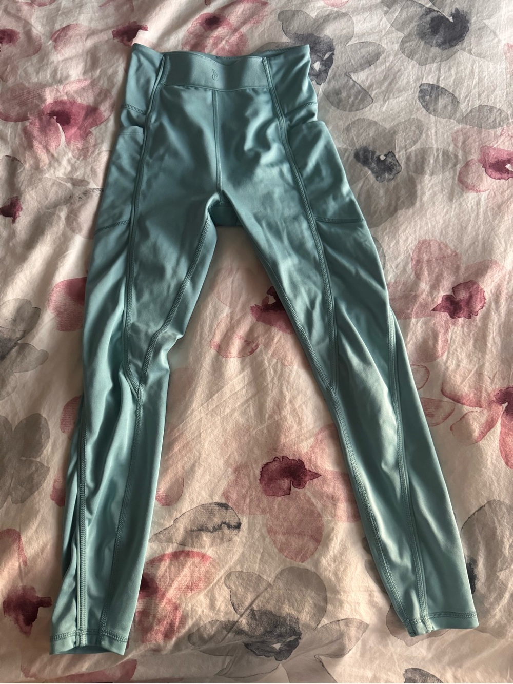 Victoria's Secret Aqua Blue yoga Leggings with pockets